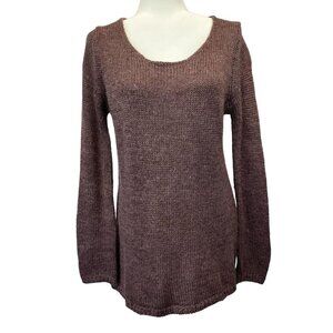 Soft Surroundings Alpaca Wool Sweater Slouchy Cozy Mauve Size PM